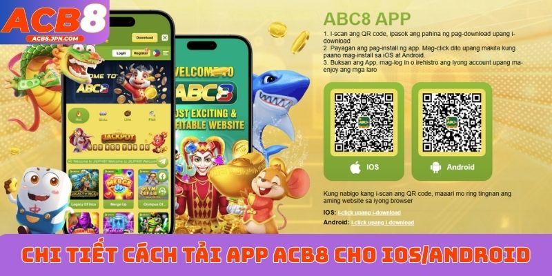 Chi tiết cách tải app ACB8 cho iOS/Android